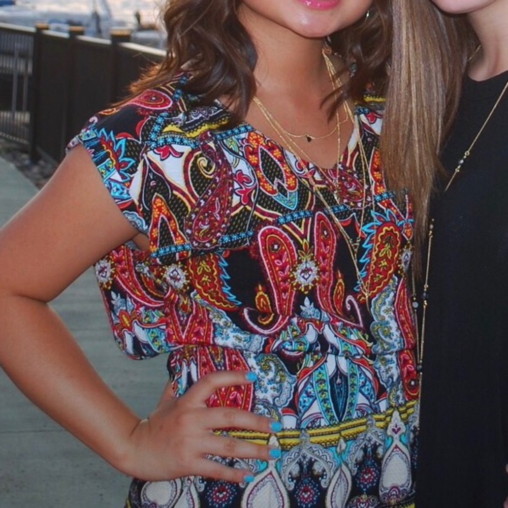 Colorful, Bohemian-Styled Romper